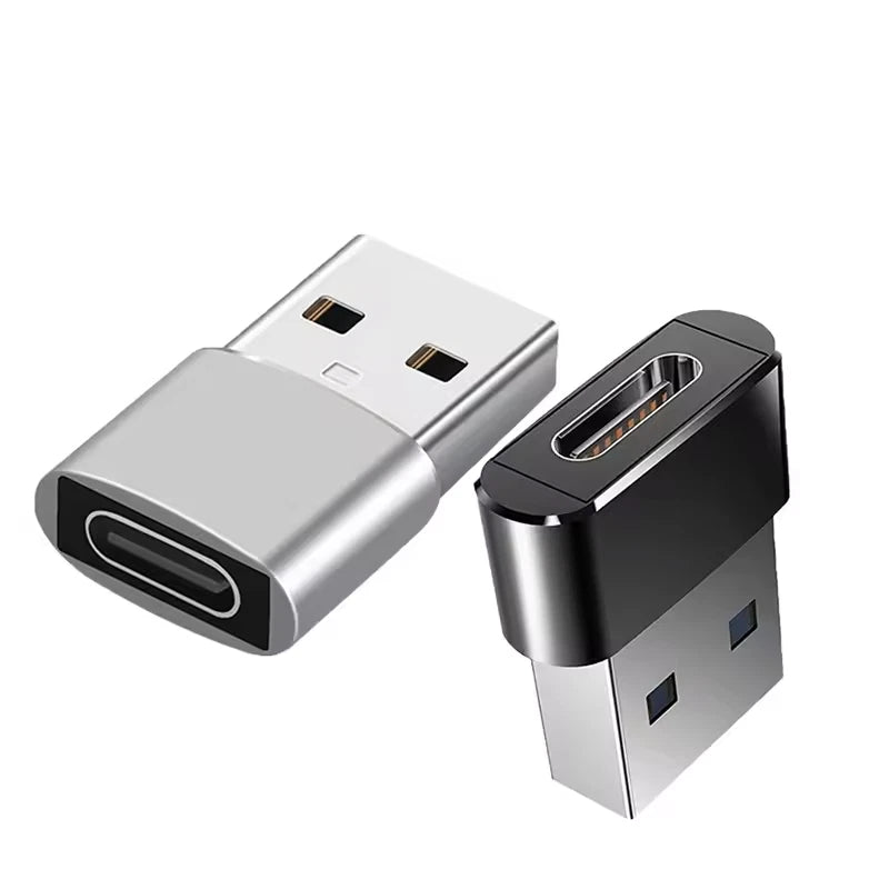 2x USB C Female to USB A Male OTG Charger Type C Converter Apple iPhone Samsung