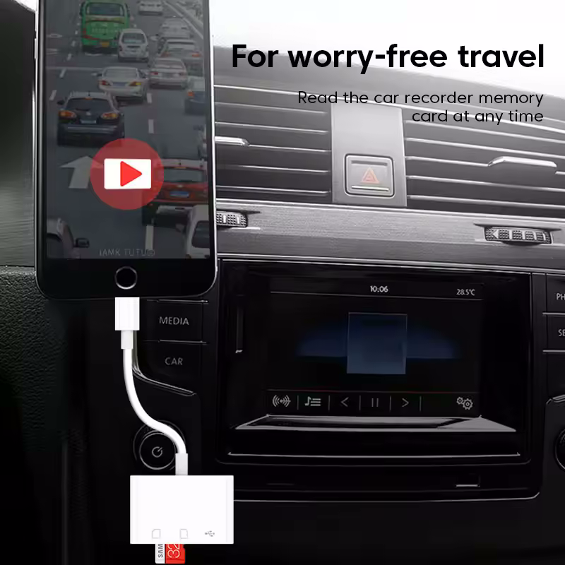 3 In 1 USB 3.1 Type-C Card Reader To SD/TF/USB Hub Adapter Micro SD Card PC