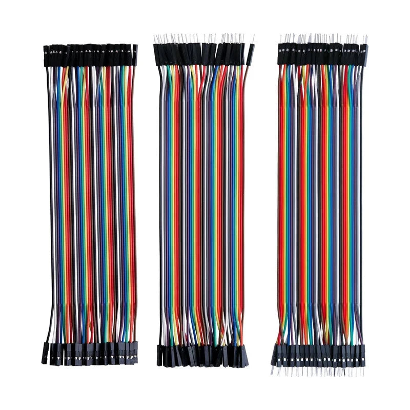 120pcs Dupont Cable Jumper Wire 40/40/40 F-F, F-M, M-M