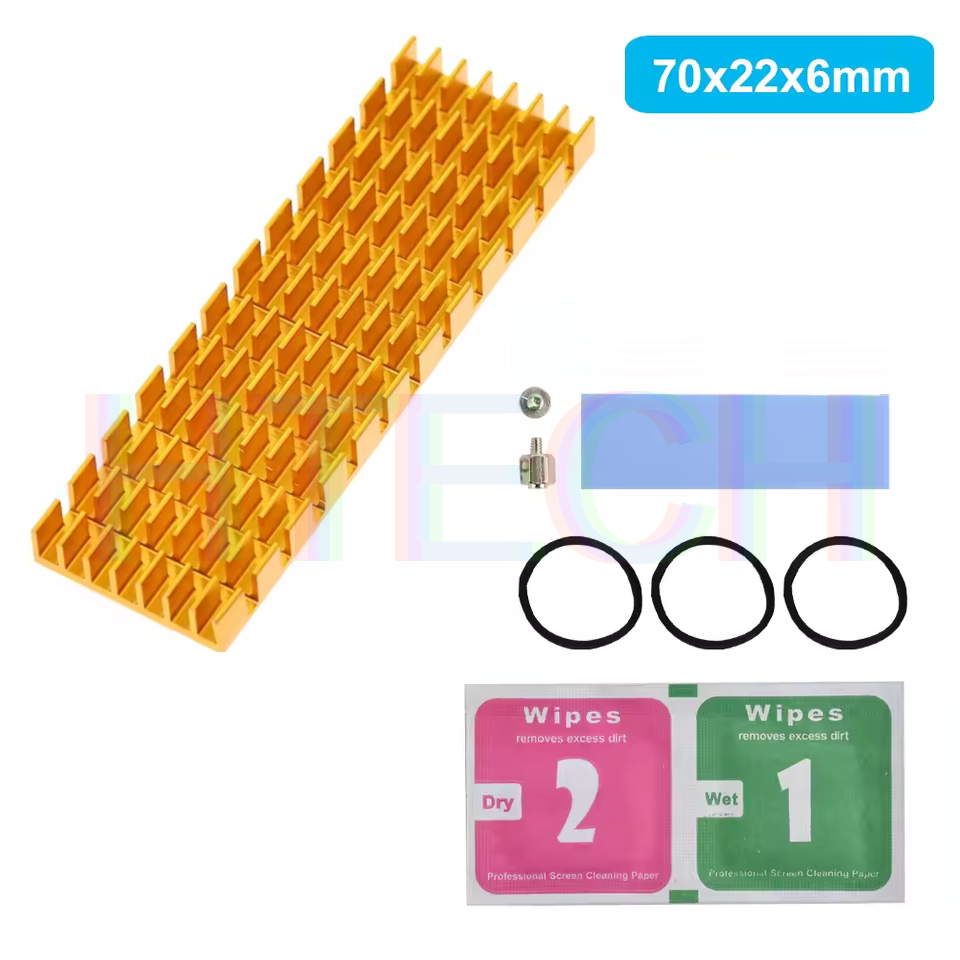 M.2NGFF SSD NVMe Heat Sink M2 2280PCIE SSD Aluminium Heatsink Performance Cooler