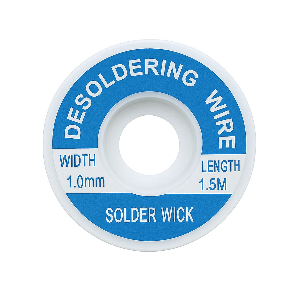 1.5m Desoldering Braid Desoldering Wire Remover Flux 7 SIZES 1.0mm - 4.0mm