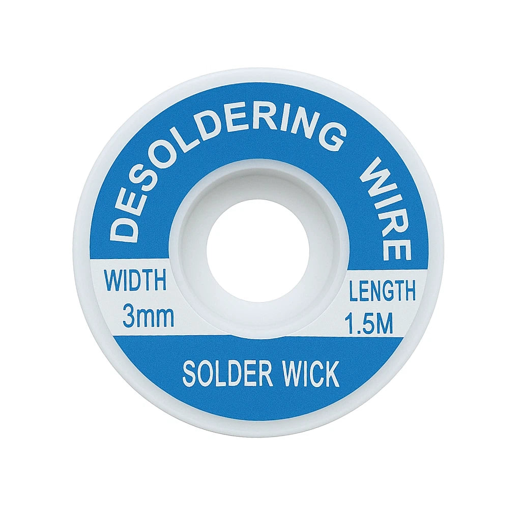 1.5m Desoldering Braid Desoldering Wire Remover Flux 7 SIZES 1.0mm - 4.0mm