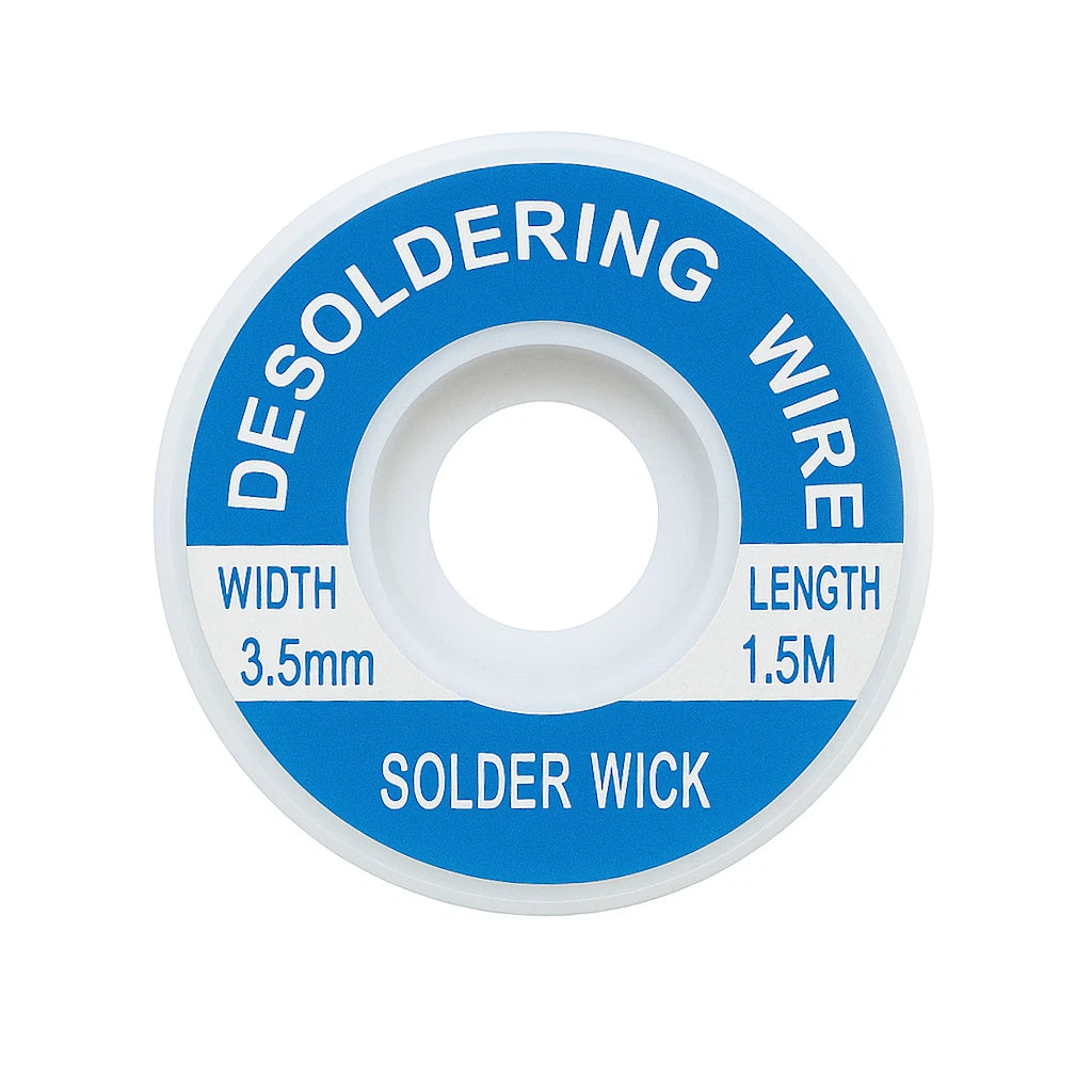1.5m Desoldering Braid Desoldering Wire Remover Flux 7 SIZES 1.0mm - 4.0mm