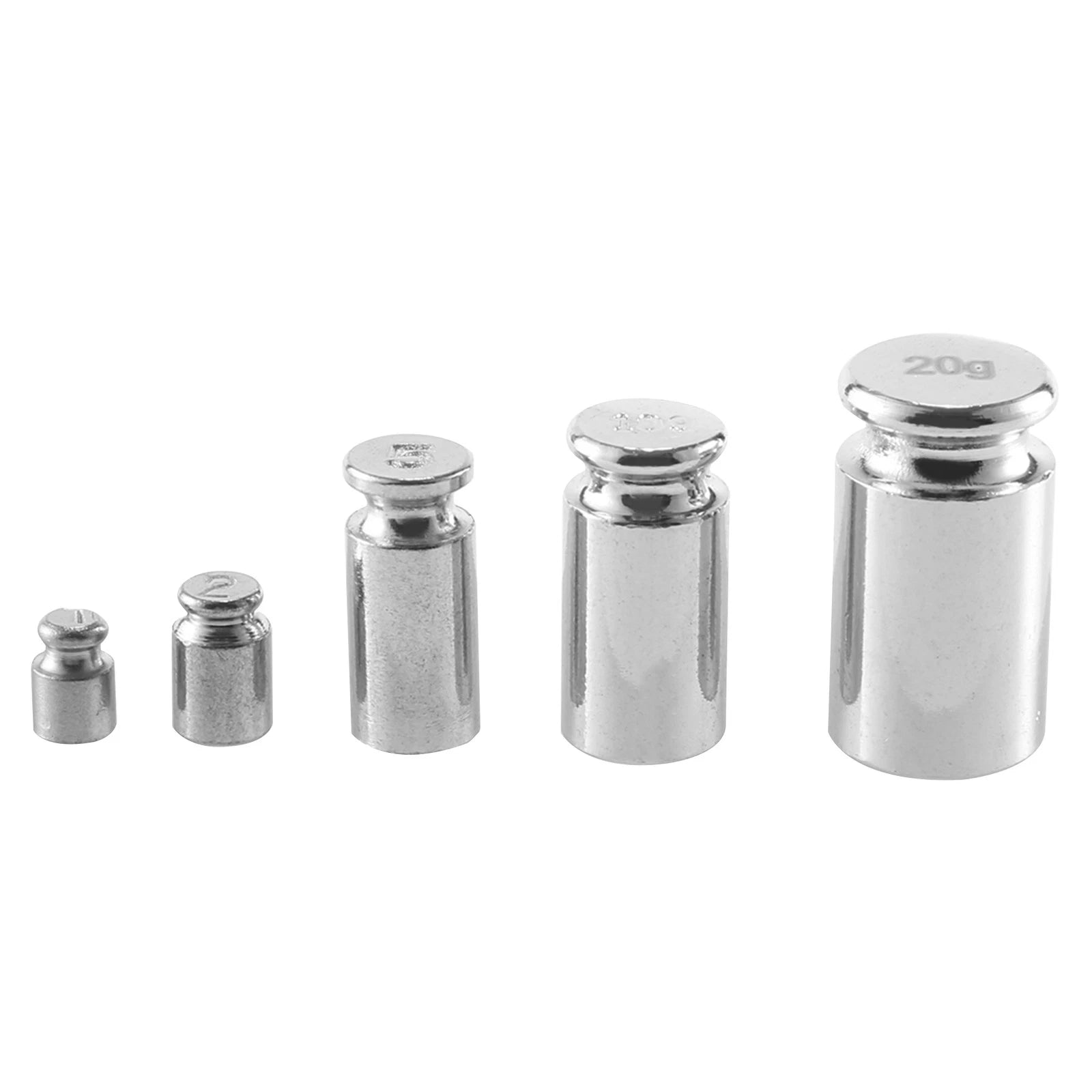 Calibration Weight Set 1g 2g 5g 10g 20g Chrome Precision Scale Weights