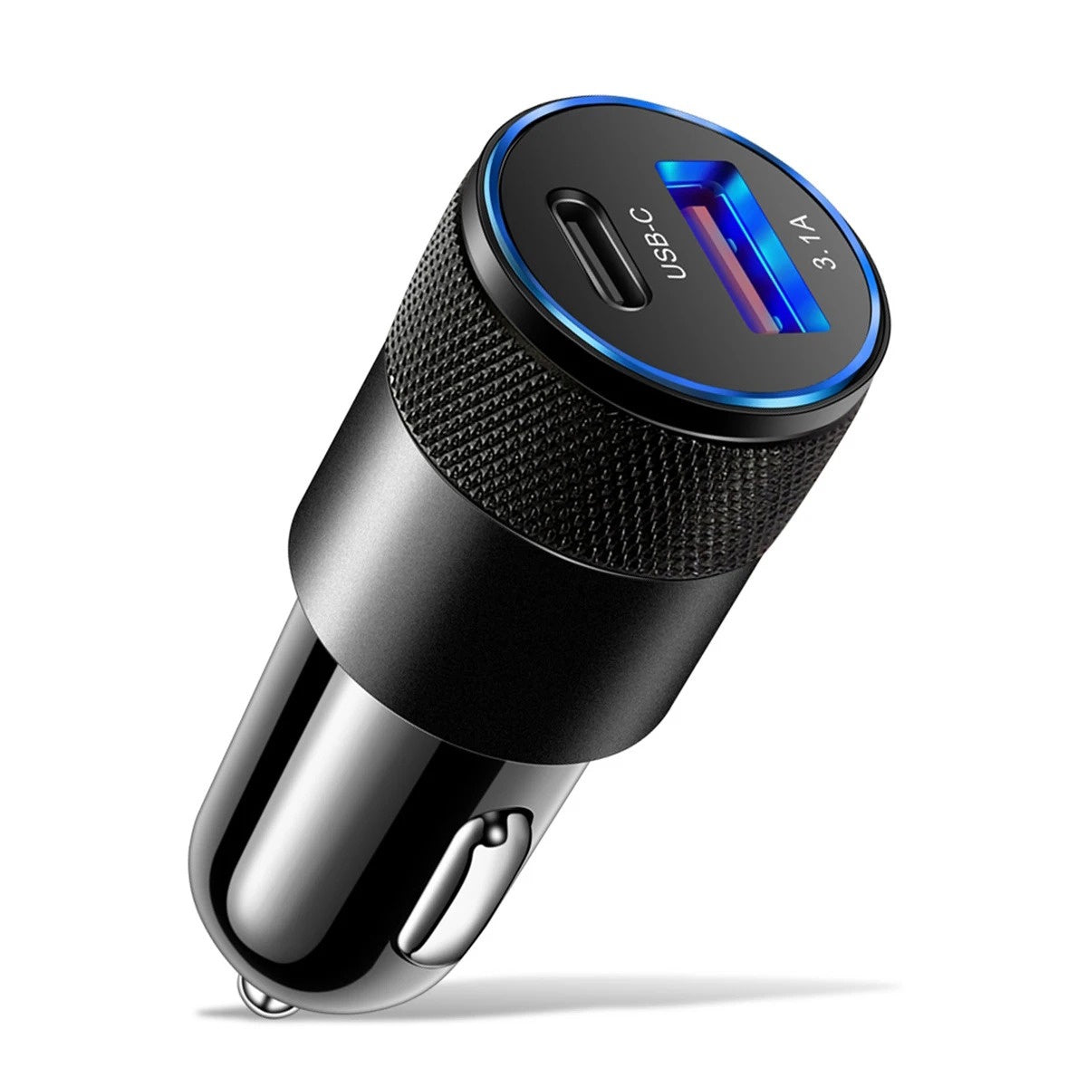Dual USB A & C Car Charger Cigarette Lighter