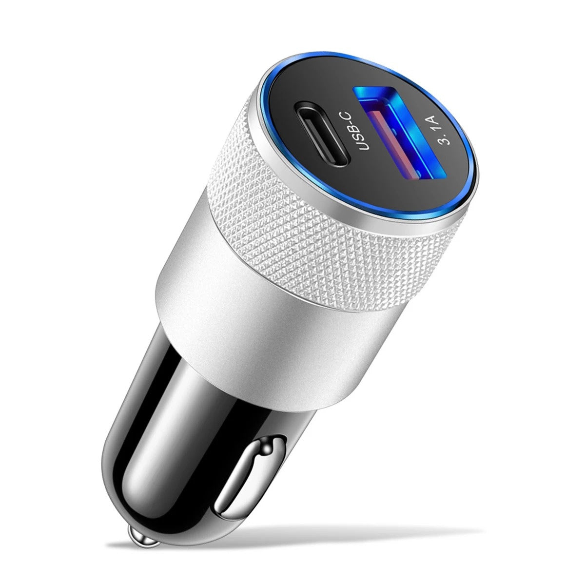 Dual USB A & C Car Charger Cigarette Lighter